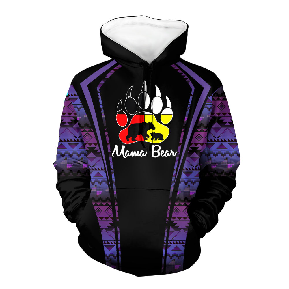 Powwow StoreHD000548 Pattern Native Pride 3D Hoodie