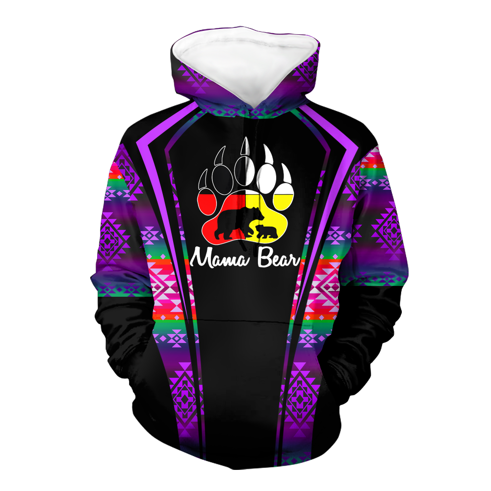 Powwow StoreHD000543 Pattern Native Pride 3D Hoodie