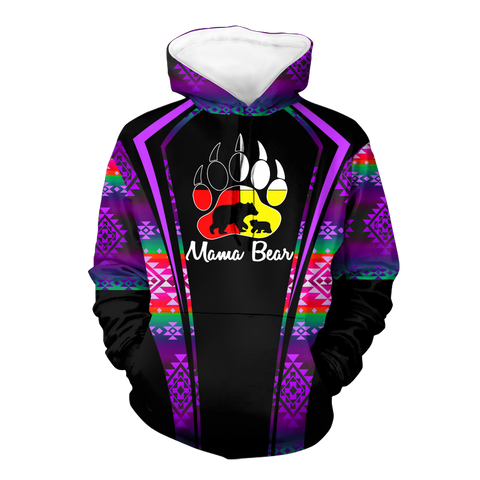 Powwow StoreHD000543 Pattern Native Pride 3D Hoodie