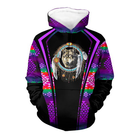 Powwow StoreHD000552 Pattern Native Pride 3D Hoodie