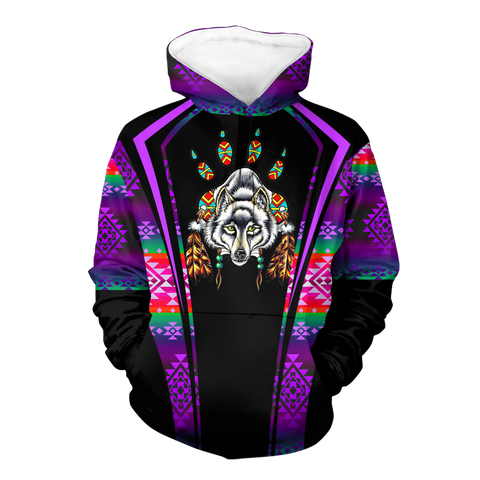 Powwow StoreHD000556 Pattern Native Pride 3D Hoodie