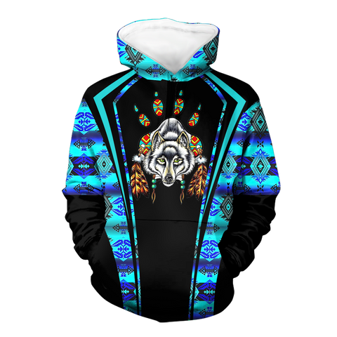 Powwow StoreHD000557 Pattern Native Pride 3D Hoodie