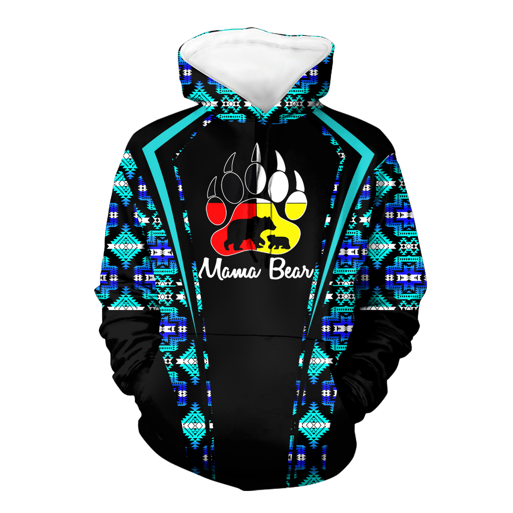 Powwow StoreHD000562 Pattern Native Pride 3D Hoodie