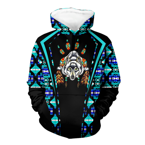 Powwow StoreHD000563 Pattern Native Pride 3D Hoodie