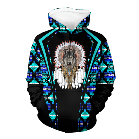 Powwow StoreHD000564 Pattern Native Pride 3D Hoodie