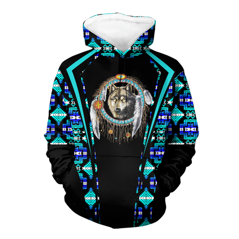 Powwow StoreHD000566 Pattern Native Pride 3D Hoodie