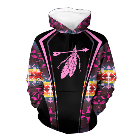 Powwow StoreHD000570 Pattern Native Pride 3D Hoodie