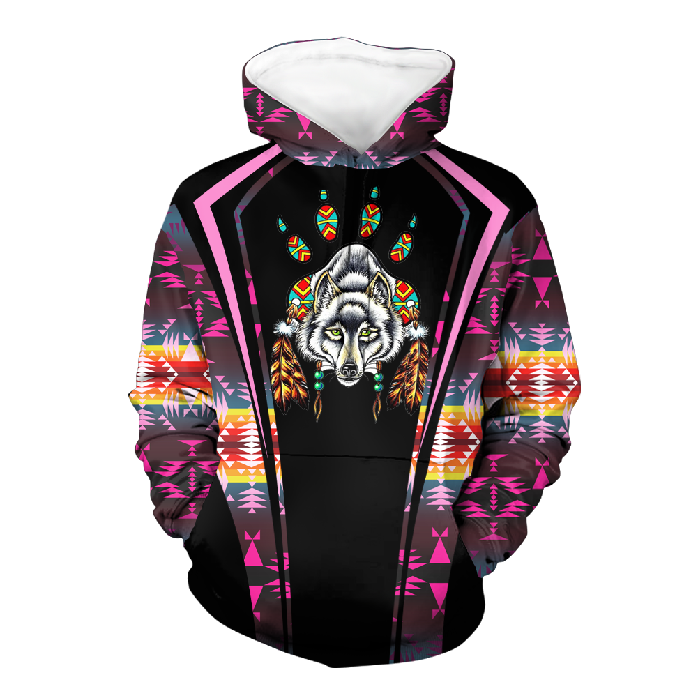 Powwow StoreHD000571 Pattern Native Pride 3D Hoodie