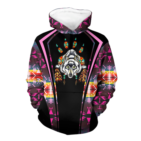 Powwow StoreHD000571 Pattern Native Pride 3D Hoodie