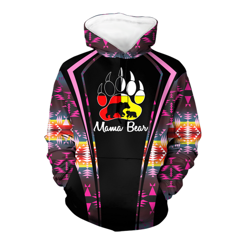 Powwow StoreHD000575 Pattern Native Pride 3D Hoodie