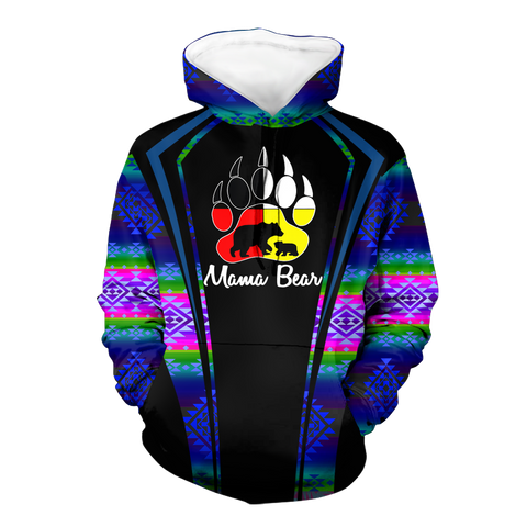 Powwow StoreHD000578 Pattern Native Pride 3D Hoodie