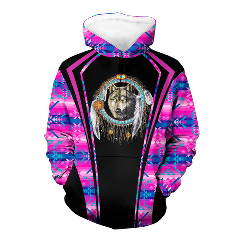 Powwow StoreHD000587 Pattern Native Pride 3D Hoodie