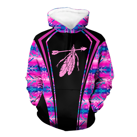 Powwow StoreHD000588 Pattern Native Pride 3D Hoodie