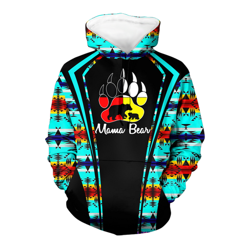 Powwow StoreHD000591 Pattern Native Pride 3D Hoodie