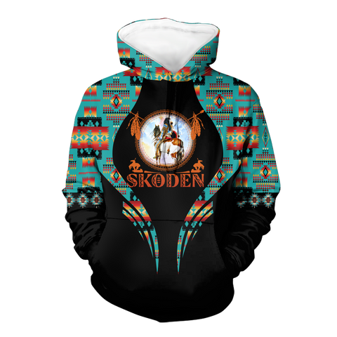 Powwow StoreHD000603 Pattern Native Pride 3D Hoodie