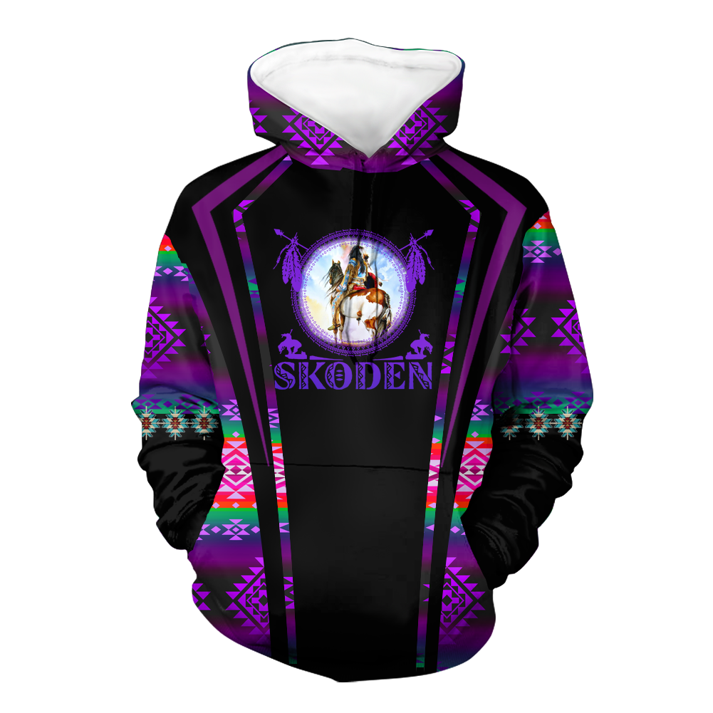 Powwow StoreHD000602 Pattern Native Pride 3D Hoodie