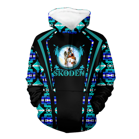 Powwow StoreHD000599 Pattern Native Pride 3D Hoodie