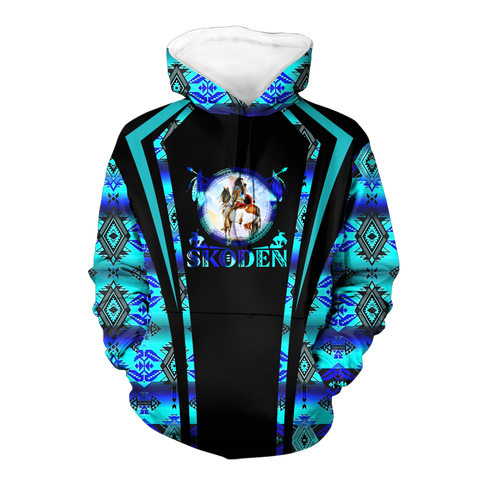 Powwow StoreHD000622 Pattern Native Pride 3D Hoodie