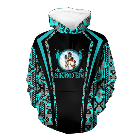 Powwow StoreHD000605 Pattern Native Pride 3D Hoodie