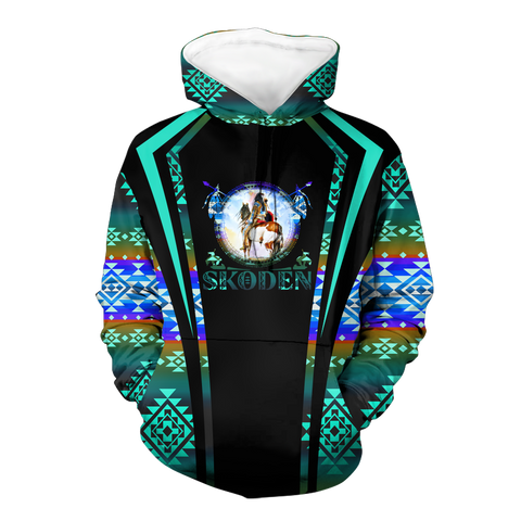 Powwow StoreHD000606 Pattern Native Pride 3D Hoodie