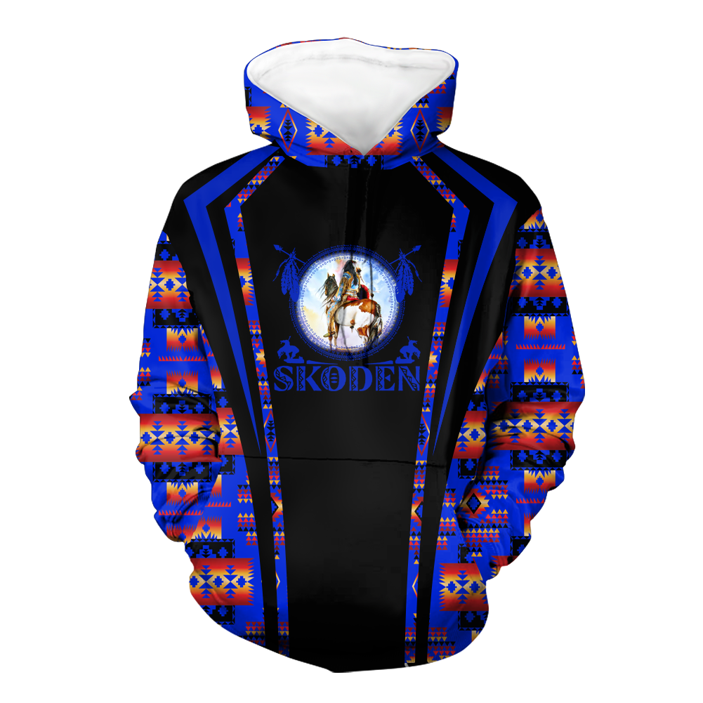 Powwow StoreHD000608 Pattern Native Pride 3D Hoodie