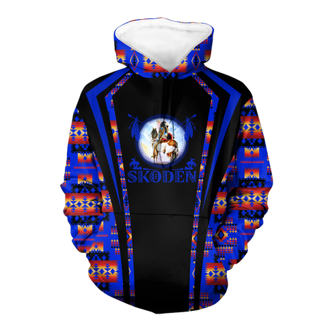 Powwow StoreHD000608 Pattern Native Pride 3D Hoodie