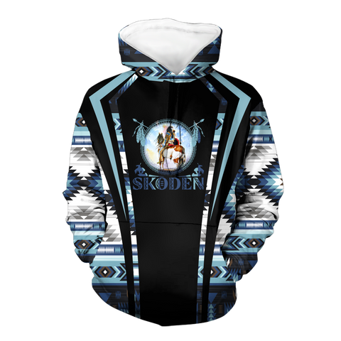 Powwow StoreHD000611 Pattern Native Pride 3D Hoodie