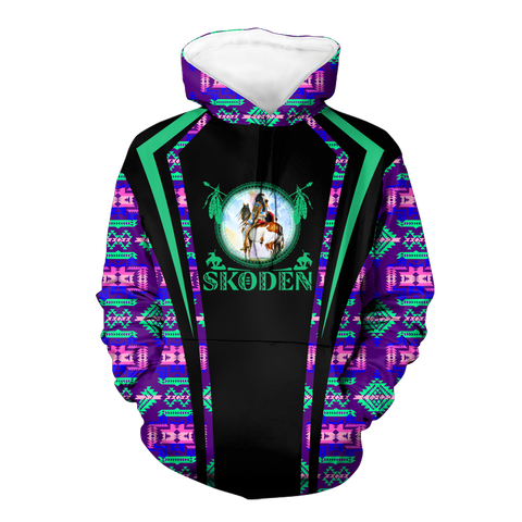 Powwow StoreHD000613 Pattern Native Pride 3D Hoodie