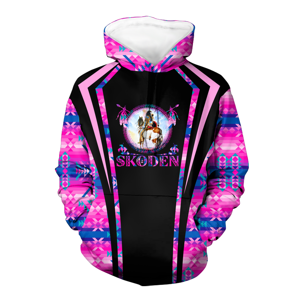 Powwow StoreHD000614 Pattern Native Pride 3D Hoodie