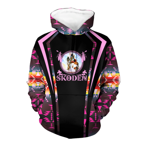 Powwow StoreHD000615 Pattern Native Pride 3D Hoodie