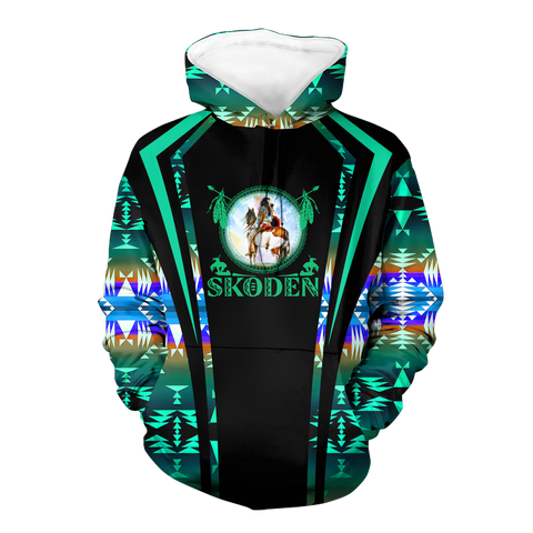 Powwow StoreHD000616 Pattern Native Pride 3D Hoodie