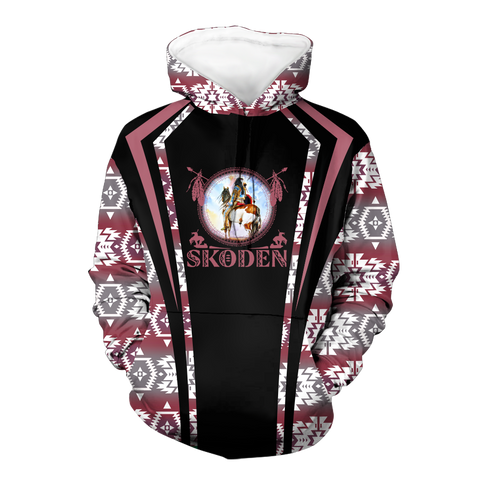 Powwow StoreHD000617 Pattern Native Pride 3D Hoodie