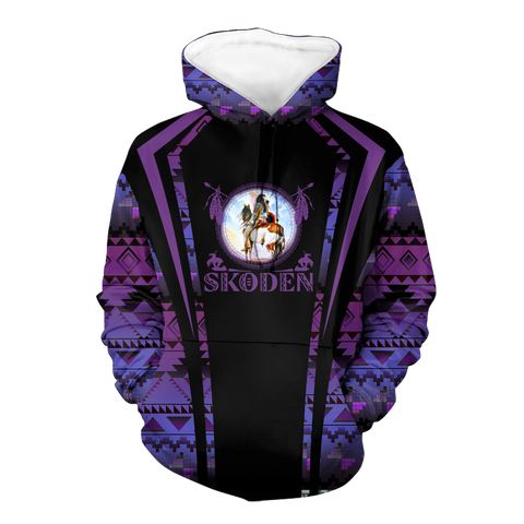 Powwow StoreHD000621 Pattern Native Pride 3D Hoodie