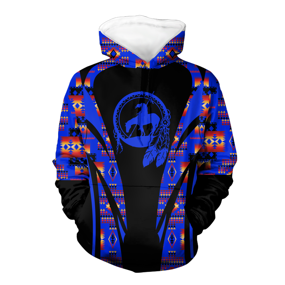 Powwow StoreHD000624 Pattern Native Pride 3D Hoodie