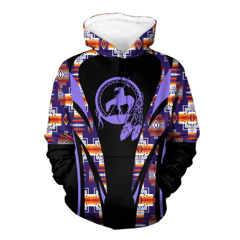 Powwow StoreHD000626 Pattern Native Pride 3D Hoodie