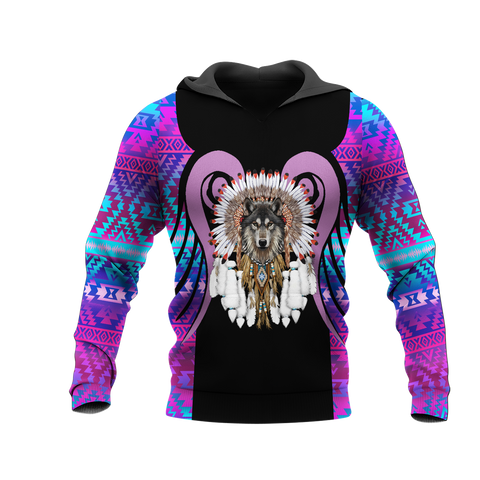 Powwow StoreHD0012086 Pattern Native Pride 3D Hoodie