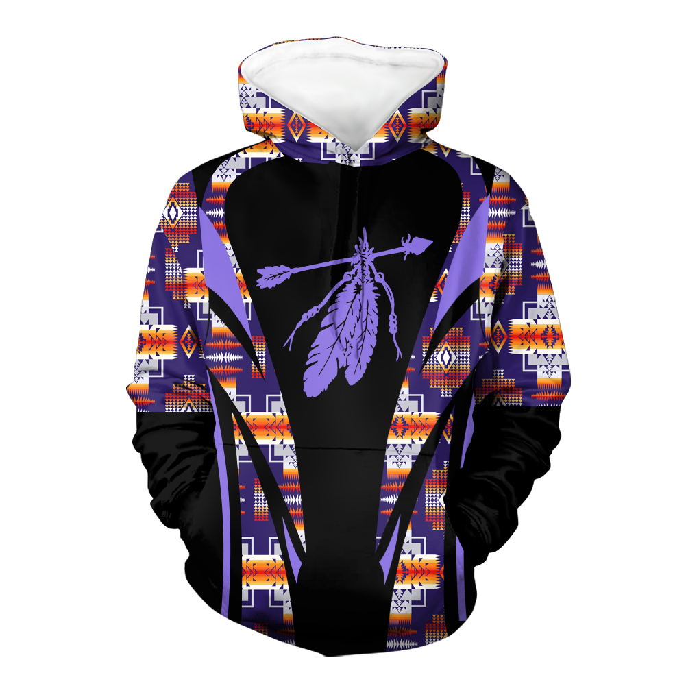 Powwow StoreHD000627 Pattern Native Pride 3D Hoodie