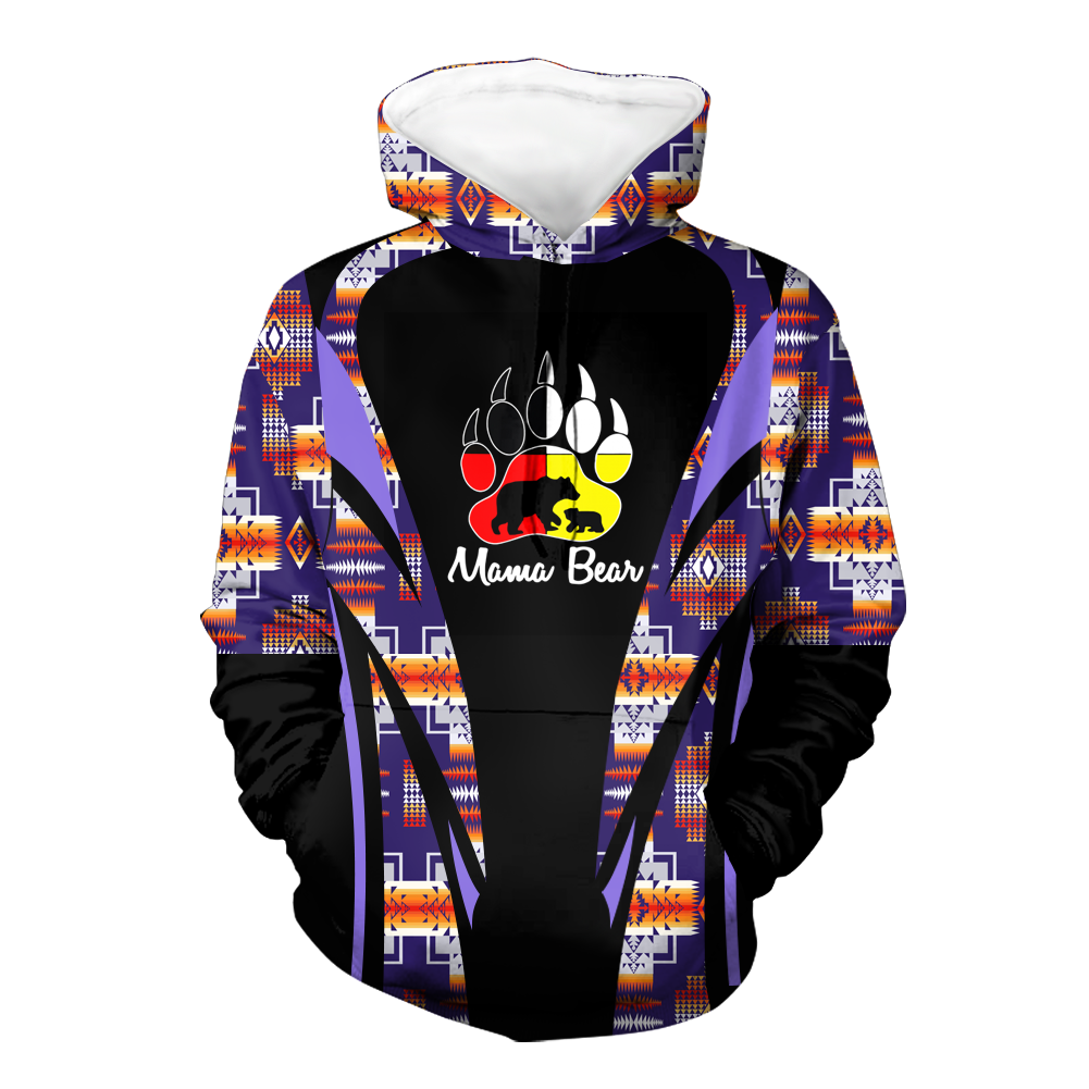 Powwow StoreHD000629 Pattern Native Pride 3D Hoodie