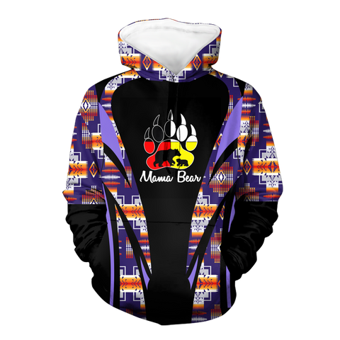 Powwow StoreHD000629 Pattern Native Pride 3D Hoodie