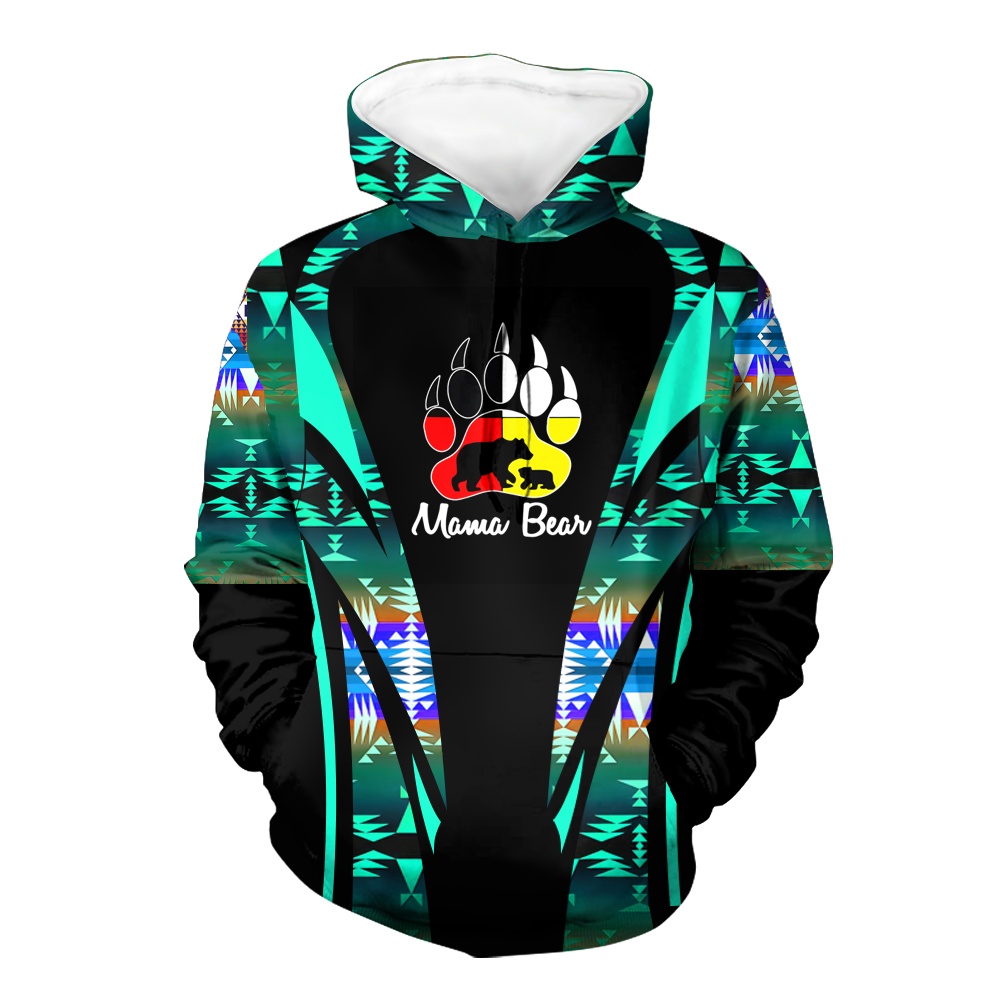 Powwow StoreHD000628 Pattern Native Pride 3D Hoodie