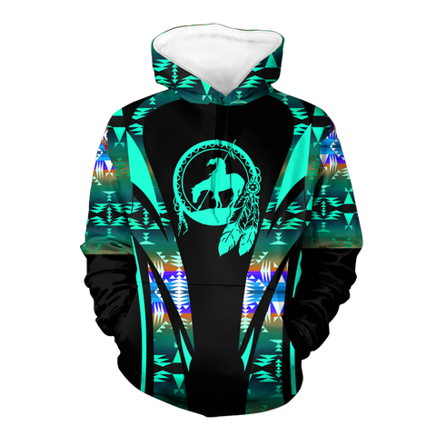 Powwow StoreHD000630 Pattern Native Pride 3D Hoodie