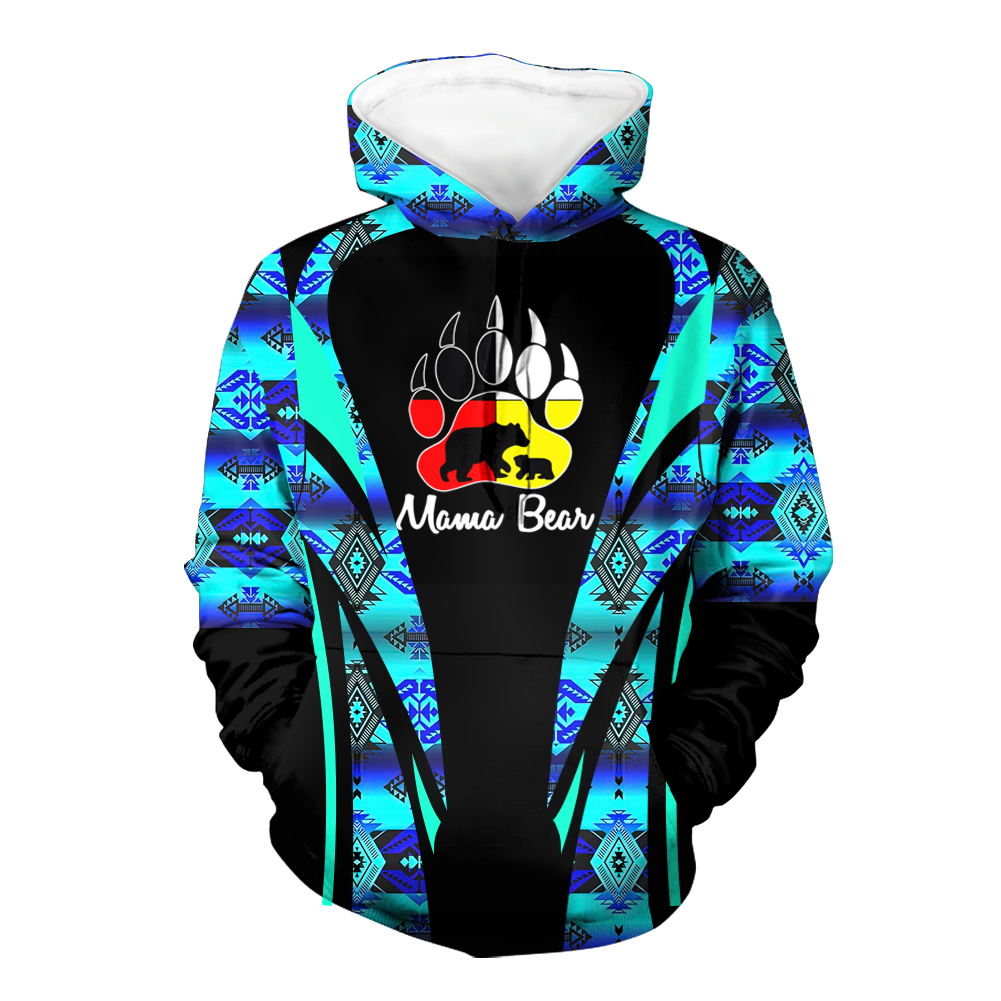 Powwow StoreHD000635 Pattern Native Pride 3D Hoodie