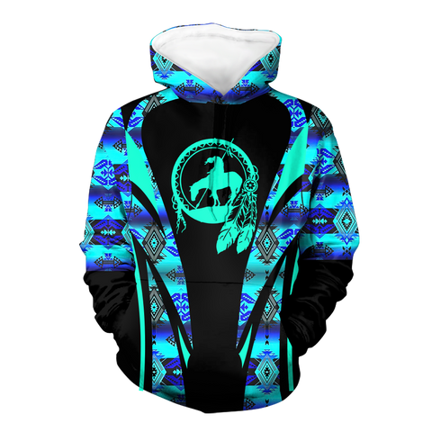 Powwow StoreHD000656 Pattern Native Pride 3D Hoodie