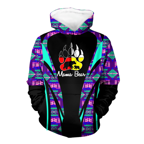 Powwow StoreHD000636 Pattern Native Pride 3D Hoodie