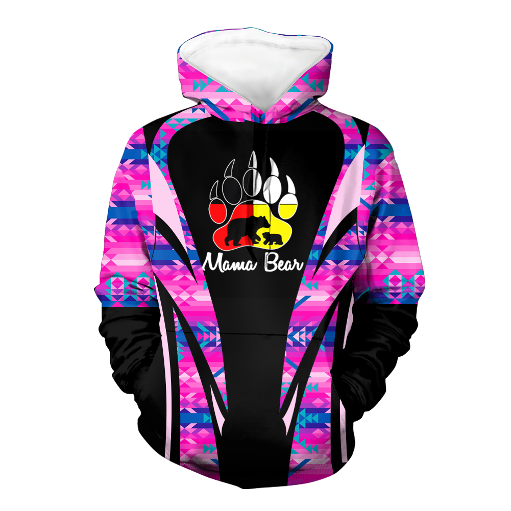 Powwow StoreHD000645 Pattern Native Pride 3D Hoodie