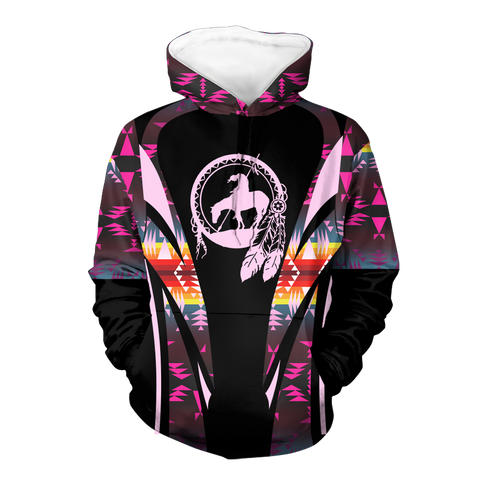 Powwow StoreHD000648 Pattern Native Pride 3D Hoodie