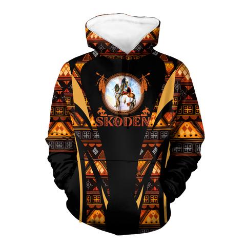 Powwow StoreHD000651 Pattern Native Pride 3D Hoodie