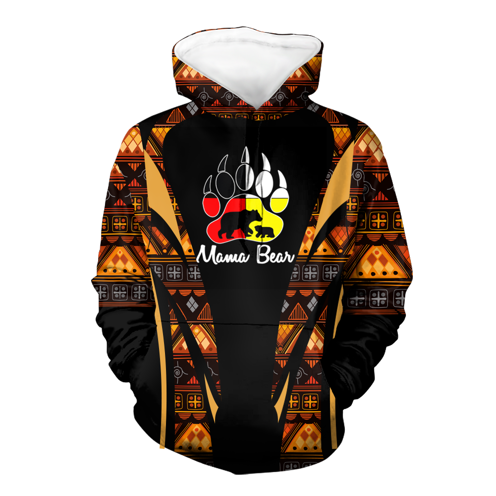 Powwow StoreHD000653 Pattern Native Pride 3D Hoodie