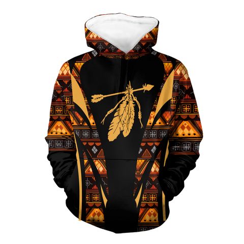 Powwow StoreHD000652 Pattern Native Pride 3D Hoodie