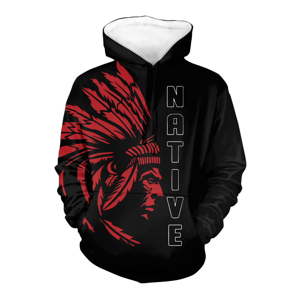 Powwow StoreHD0011608 Pattern Native Pride 3D Hoodie